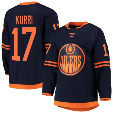 Navy Men's Jari Kurri Authentic Edmonton Oilers Alternate Primegreen Pro Jersey