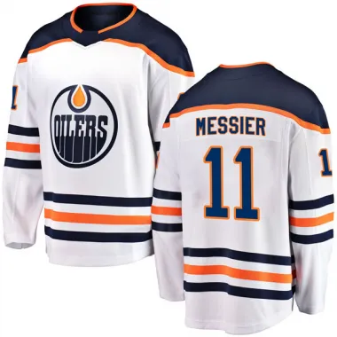 Mitchell & Ness Edmonton Oilers Mark Messier #11 '86 Blue Line Jersey, Men's, Small